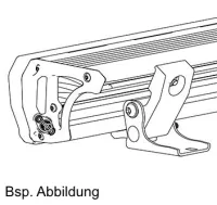ARB Montagesatz für 2-AR40C & 2-AR40S zur Befestigung auf geraden Flächen 2-ARMP