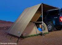 Zelt in Markise an Fahrzeug