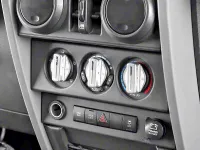 Drake Offroad Billet Climate Control Knobs JP-180014-BL (DV8) Jeep Wrangler JK