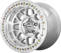 Felge Alu Beadlock Machete KMC XD235 8,5x17 5x127 ET0 silber poliert Racing Wheels Buggy Wheels  GRENAD silber