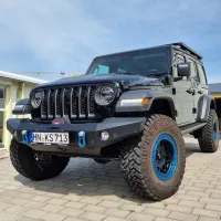 Frontstoßstange Stoßstange Bumper NSR Jeep Wrangler JL 2018- Seilwindenstoßstange ALU schwarz Premium