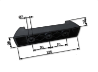 Fußkit für Rhino Heavy Duty / Sportz (2) mit Schnellverschluss 50-11RLT600H