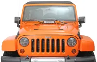Jeep JK mit Scheinwerferhalterung 40332 RIGID