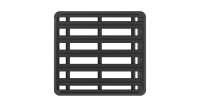 Rhino Rack Pioneer 6 Plattform 1500x1380 Toyota LC J79 Double Cab ab 03/07  50-10JC01732