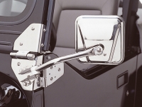 Seitenspiegelset Edelstahl Jeep CJ Wrangler YJ